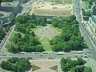 Blick auf das Marx-Engels-Forum vom Fernsehturm Juni 2009