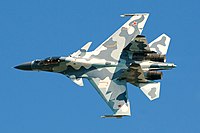 Um moderno SU-30 da Rússia.