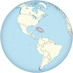 Location of The Bahamas