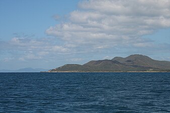 View of El Yunque when sailing around Vieques