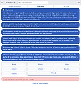 "We need you to make a donation this Wednesday so that we can continue to protect Wikipedia's independence" (in Spanish)