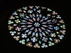 Rose-window of Santa Maria del Pì,Barcelona,ESP 2006