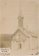 Carte postale : la chapelle de la Hutte entre 1880 et 1945.