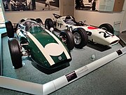 Cooper Climax T53 & Honda RA271 on display at Honda Collection Hall, Motegi