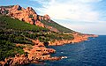 Esterel-Gebirge am Mittelmeer