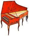 Image 31Double-manual harpsichord by Vital Julian Frey, after Jean-Claude Goujon (1749) (from Baroque music)