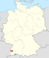 Site of Emmendingen within Germany