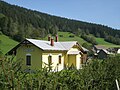 Bahnstation und Gehöft auf dem Bodingsattel