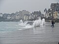 High tide on the beach of Rochebonne