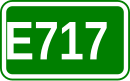 Zeichen der Europastraße 717