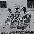 Bermudian CSM Edward A. Lee (right) of the Caribbean Regiment circa 1940, during his earlier service with the Bermuda Volunteer Rifle Corps.