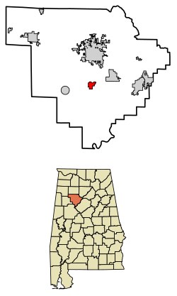 Location of Parrish in Walker County, Alabama.