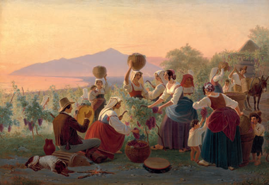 Vinhøst, Napoli, 1841