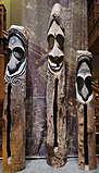 Wooden slit drums from Vanuatu (Bernice P. Bishop Museum)