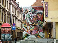 Nicolaus Copernicus mosaic on Market Square (1973)