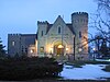 Brumback Library, seen at nightfall