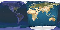 Parcours nocturnes et éclairé par le soleil à 07h UTC