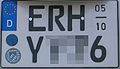 Germany, special plate for seasonally registered vehicles