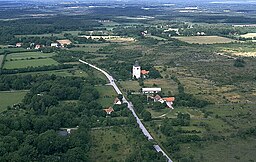 Flygfoto över Fide från 1996.