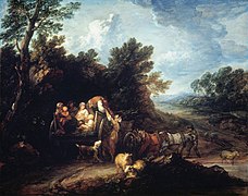 El carro de la cosecha, de Gainsborough, 1784.