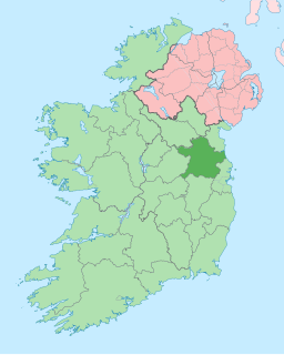 Karta med County Meath markerat