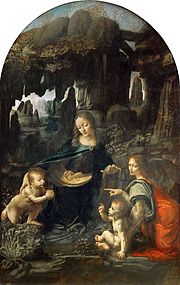 Leonardo da Vinci: Felsgrottenmadonna, um 1485 (Louvre)