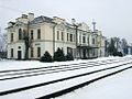 Bahnhof Tauragė, erbaut 1927, Architekt: Edmundas Alfonsas Frykas (1876–1944)