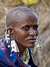 Massai mit traditionellem Ohrschmuck