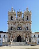 The facade of Alcobaça Monastery