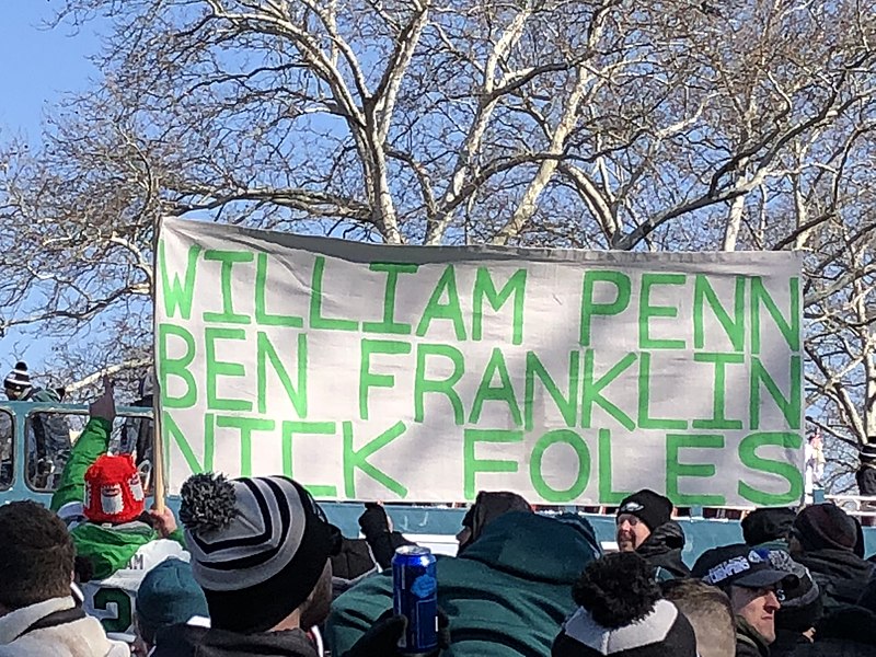 File:Banner From Philadelphia Eagles Super Bowl Parade.jpg