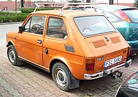 Polski Fiat 126p 650E – tył