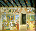 Legenda o sv. Brigiti (detajl donatorjeve družine), freska, Trescore Balneario, 1524