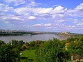 Vue de Novi Sad depuis Sremska Kamenica