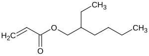 Struktur von 2-Ethylhexylacrylat