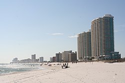 Condominiums and hotels on the beach