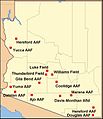 Image 9Major airfields in Arizona during World War II. (from History of Arizona)