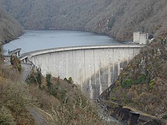 Barrage de Marèges en 2009.