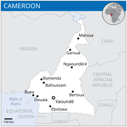 Location of Cameroon