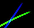 two glowsticks