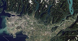 Core area of the Lower Mainland