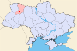 Location within Ukraine