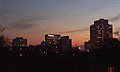 Salt Lake City at dusk from Memory Grove to the northeast