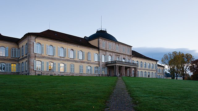 The Hohenheim palace in Stuttgart, Germany.