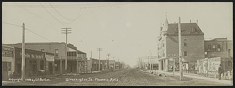 Washington Street - Phoenix, Arizona - 1908