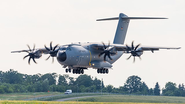 German Air Force Airbus A400M (reg. 54+01, cn 018) at ILA Berlin Air Show 2016.