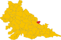 Collocatio finium Municipii in Provincia Mantuana.