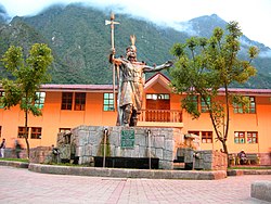 Praça central de Machu Picchu