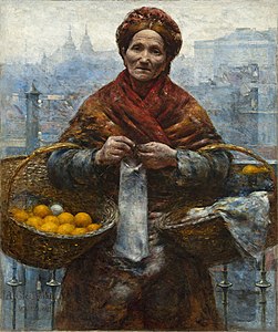 Aleksander Gierymski Jewish woman selling oranges