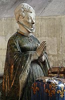 Head of Jeanne de Boulogne in the Chapel of Notre Dame La Blanche (1403)