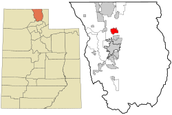 Location in Cache County and the state of Utah